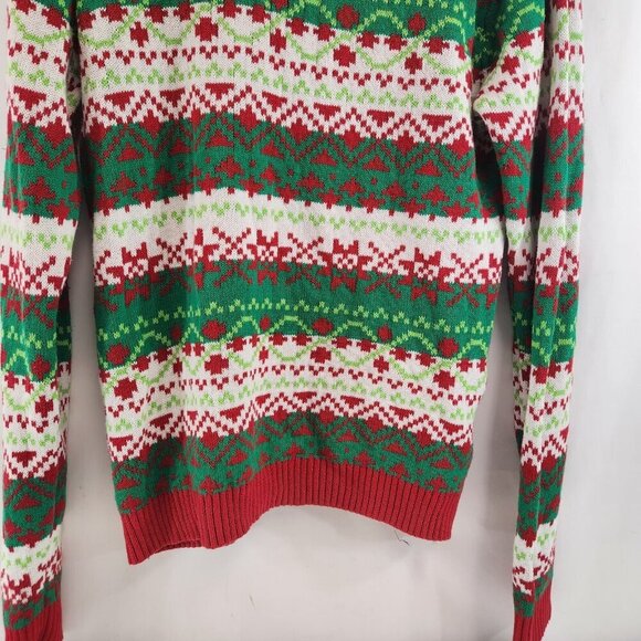 33 Degrees Dinosaur Christmas Sweater Size S T-Rex Hat Scarf Ugly Xmas Party - Picture 8 of 11